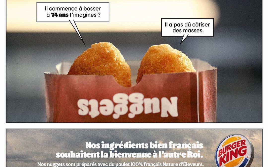Quand  burger king célèbre le couronnement… différemment