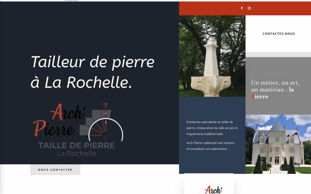 Création de site internet pour Arch&rsquo; Pierre à La Rochelle