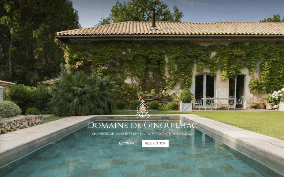 Création de site internet pour Domaine de Ginouilhac à Le Taillan-Médoc