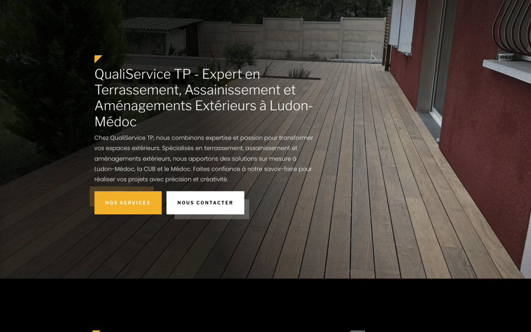 Création de site internet pour QualiServices TP à  Ludon-Médoc