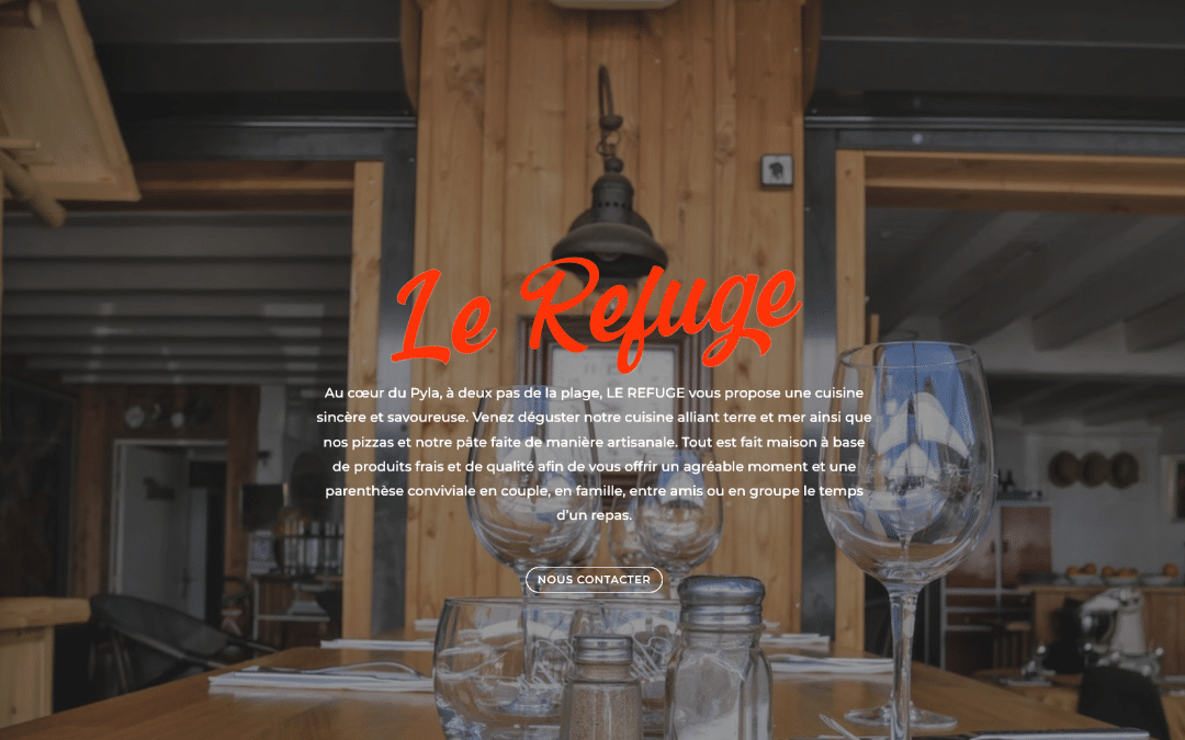 Création de site internet pour Le Refuge à La Teste-de-Buch