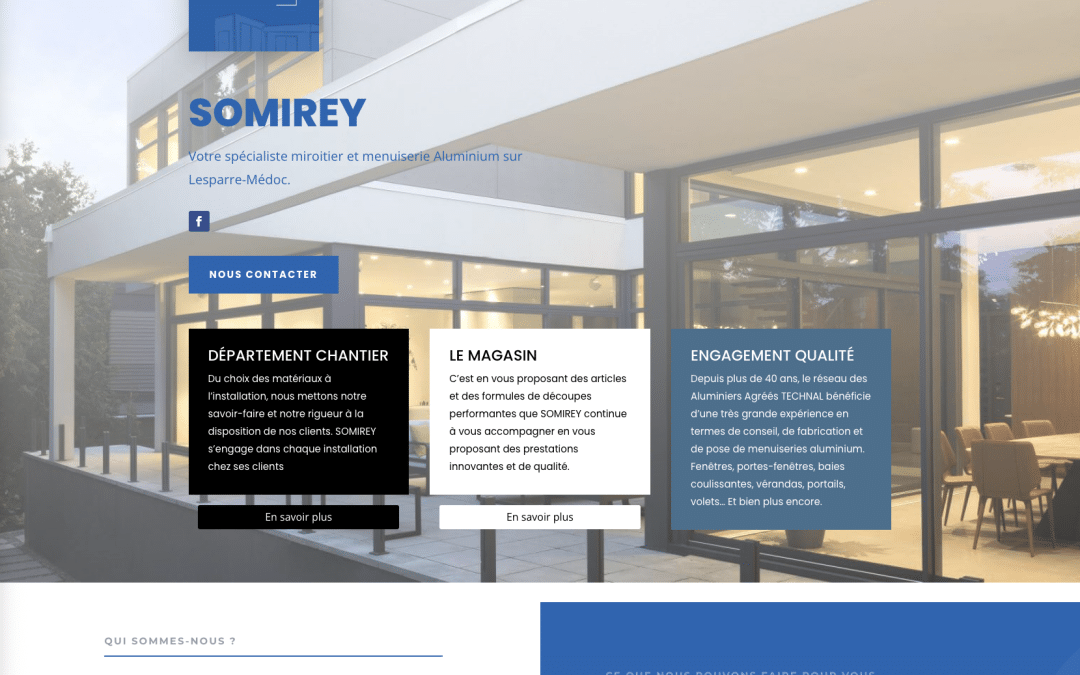 Création de site internet pour Somirey à Lesparre-Médoc