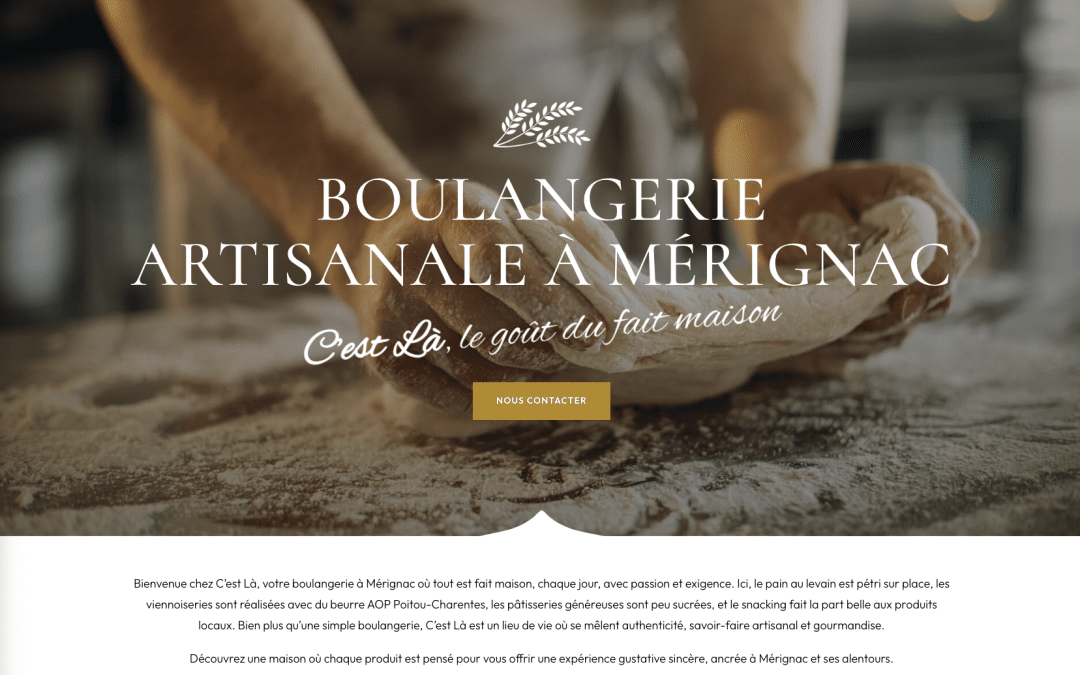 Création de site internet pour Boulangerie C&rsquo;est Là à Mérignac