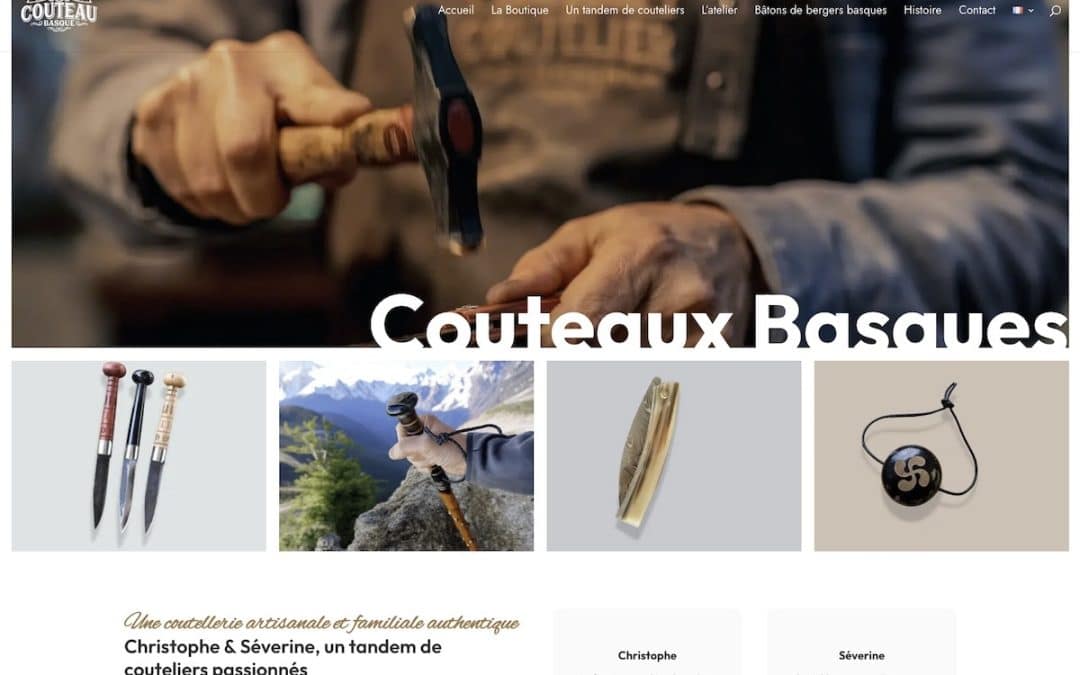 Réalisation web Couteau Basque