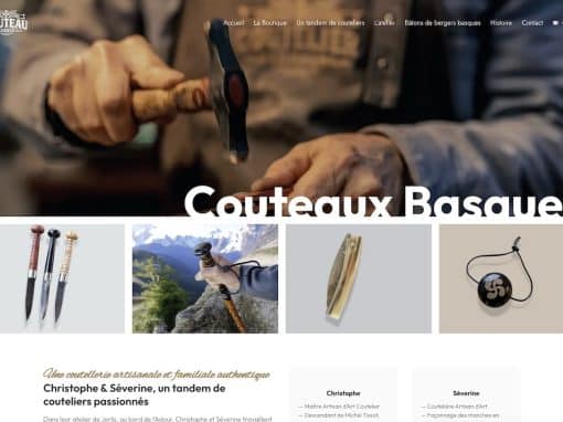 Réalisation web Couteau Basque