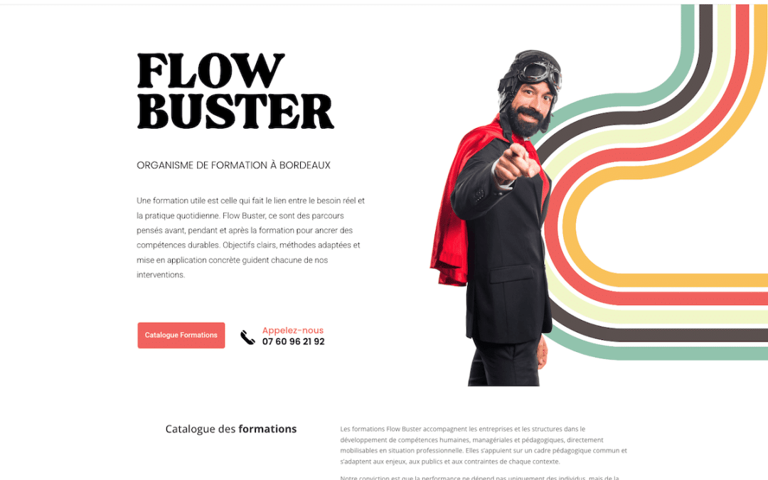 Réalisation web et communication pour Flow Buster