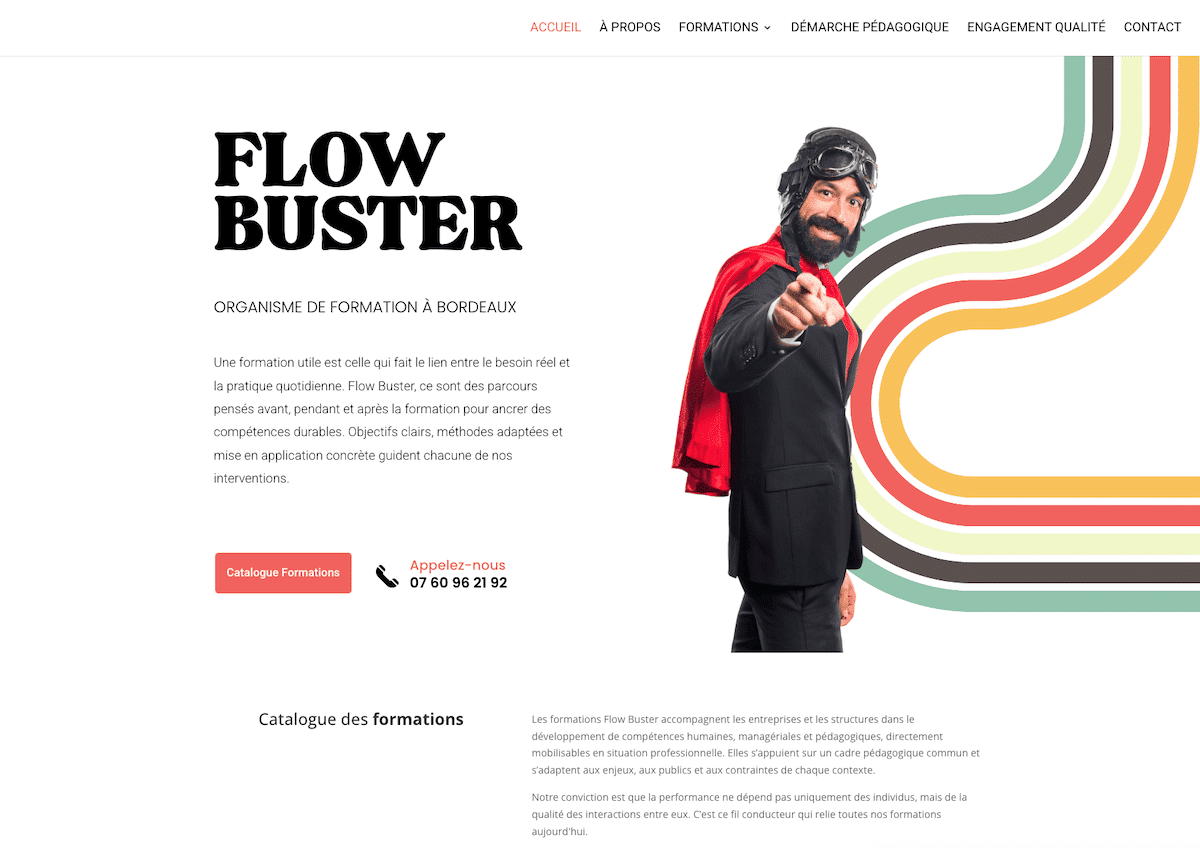 creation site internet flow buster