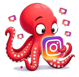 Mascotte Poulpemedia réseaux sociaux